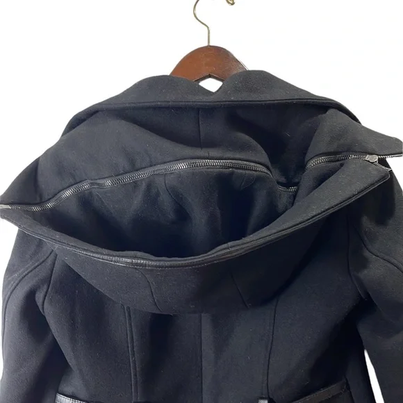 Mackage Steffy flat  black wool coat with toggle closures - Picture 14 of 14